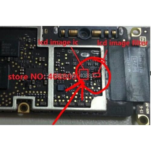 5pair/lot no image black or white screen logic board fix part for iPad 3 LCD image ic Q2200 and image filter fuse L2201