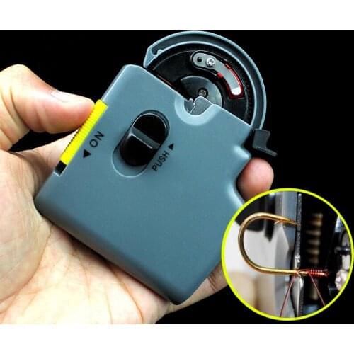 Automatic Portable Electric Fishing Hook Tier Machine Fishing Accessories Tie Fast Fishing Hooks Line Tying Device QA1140