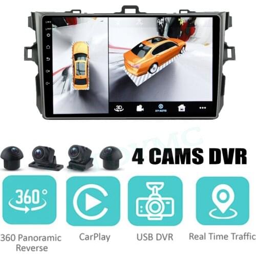 For TOYOTA Auris E150 2006~2012 Car Audio Navigation GPS Stereo Carplay DVR 360 Birdview Around 4G Android System