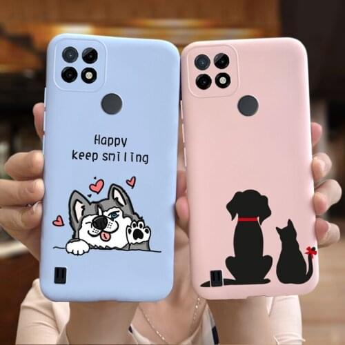 For OPPO Realme C21 Case 6.5'' Cute Bumper Coque Soft TPU Case For Realme C21 C 21 Phone Cases Cover RealmeC21 Shell RMX3201