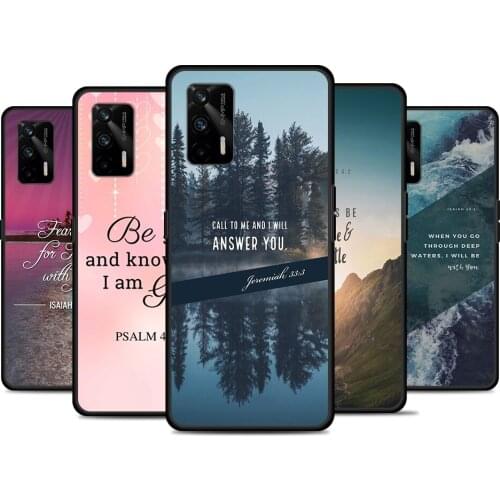 Bible Quotes For Realme 8 GT Neo Flash Edition Explorer Master Q3 Pro Narzo30 C21 C20 C11 C20A C21Y Phone Case