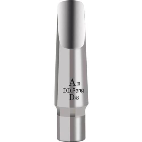 DDPENG D85II-A E Flat Saxophone Mouthpiece Alto Sax Mouth Piece Silver Stainless Steel