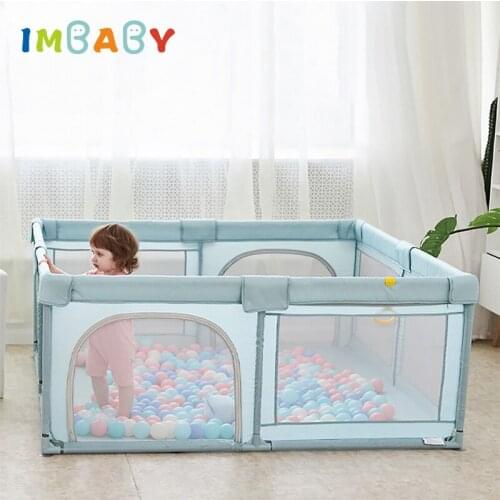 IMBABY Playpen For Children 50 Balls For Free Baby Fence Children Playground Kids Safety Barrier Pool Toy Pool For Children