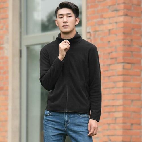 Xiaomi Cottonsmith Fleece zipper sweater men Fluffy warm delicate and soft casual sunshine 2021 New soft casual fashion sweater