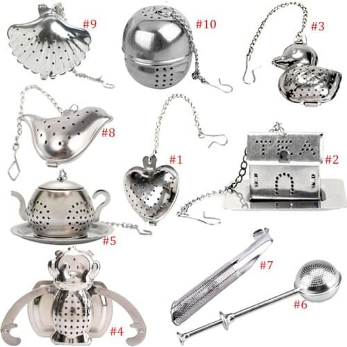 Hot Sale Tea Strainer Infuser Stainless Steel Teaspoon Filter for Kitchen Households Gadget Tea Strainers Tea Infusers Teaware