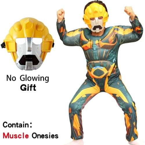 Halloween Costume Cosplay Boy Super Heroes Costume Hulk Suit Muscle Iron Party Dress