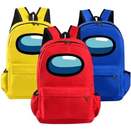 Hot Game Among Us 3D backpack Children Cartoon Anime School Bag laptop Rucksack Girl Boy Knapsack Unisex Waterproof Travel bags