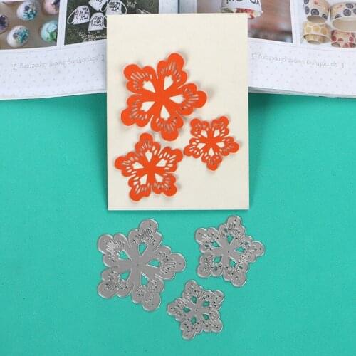 DUOFEN METAL CUTTING DIES 5petals flowers lace hollow DIY Scrapbook Paper Album 2018 new