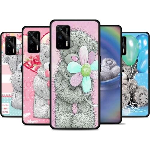 Cute Teddy Bear For Realme 8 GT Neo Flash Edition Explorer Master Q3 Pro Narzo30 C21 C20 C11 C20A C21Y Phone Case