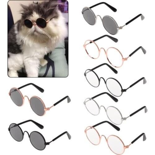 Pet Glasses Costume Sunglasses Round Funny Fashion Props Dog Cat Supply Products Kitten Cat Accessories