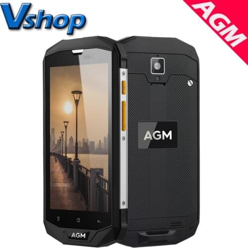 Original AGM A8 4G LTE Mobile Phones Android 7.0 3GB/4GB RAM 32GB/64GB ROM Quad Core Smartphone Dual SIM 5.0 inch Cell Phone