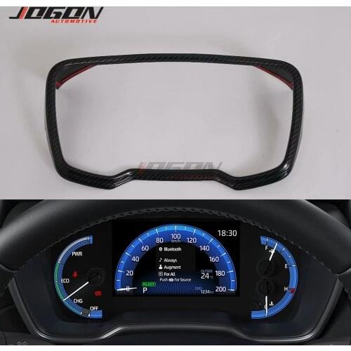 ABS Carbon Fiber Look Dashboard Panel Frame Cover Trim For Toyota Corolla Cross XG10 2020 2021 Car Styling