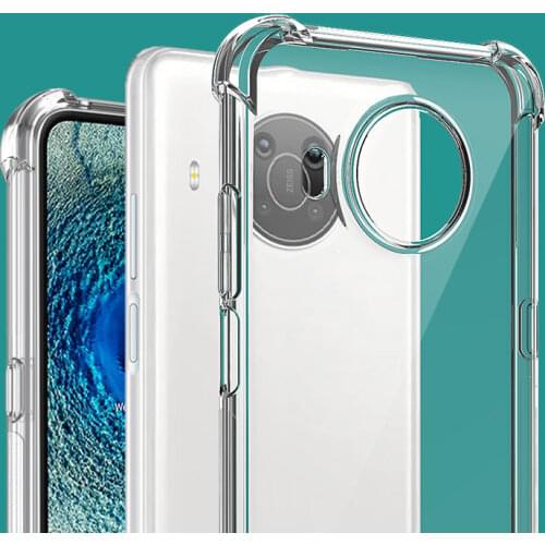 IMAK 360 Protection Crystal Back Case for Nokia X10 X20 5G 2021 Transparent Cover Airbag Bumper Panel for Nokia X 20 X 10 Coque