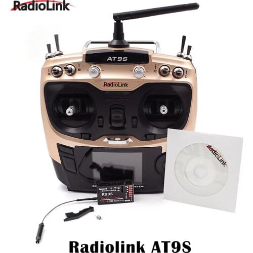 Radiolink AT9S 2.4G 9CH R9DS Radio Remote Control Remote Control update vision for RC quadcopter Helicopter/RC BOAT