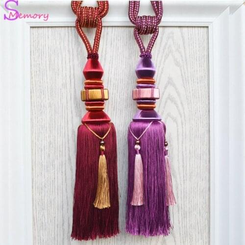 Ball European curtain tassels hanging ball tie strap holder accessories home decoration