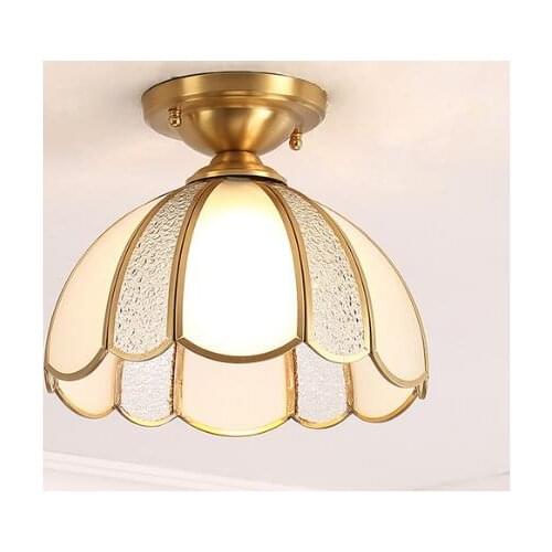 Modern LED Ceiling Lights With Glass Lampshade plafonnier led Living Room Bedroom Design Vintage Ceiling Lights Fixture XU