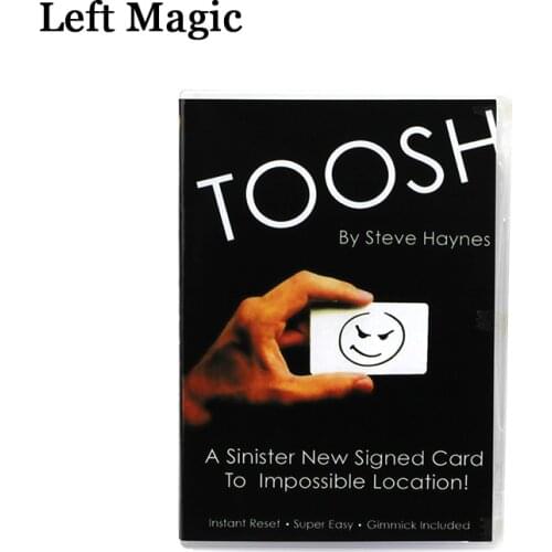 Toosh By Steve H-Card (Gimmicks+DVD) Magic Tricks Props Stage Street Comedy Mentalism Magic Close Up Magic Accessories