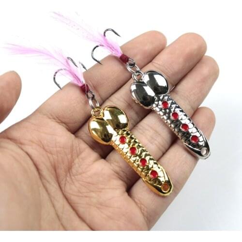 1PC DD Rotating Metal Spinner Spoon Fishing Lure Hard Baits 5g 7g 10g 15g Spoon Fishing Lures Fishing Tackle