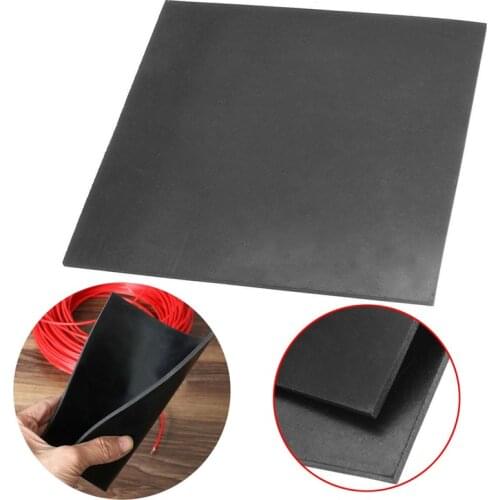 1pc Black Square Rubber Sheet Chemical Resistance High Temperature Rubber Plate 152*152*3mm best