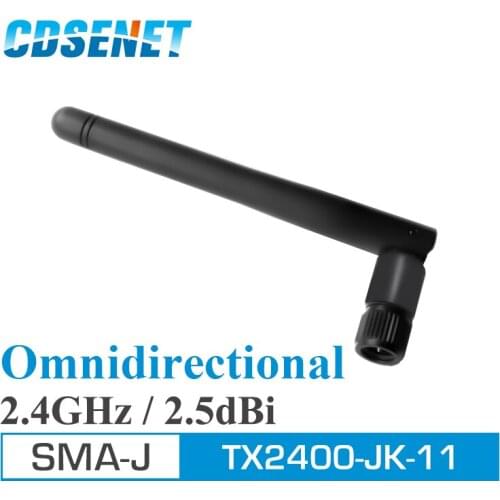 2pcs Whip Communication 2.4g Wifi Antena for rf module 2.4GHz Omni Wifi uhf Antenna TX2400-JK-11 SMA Male Omni Directional