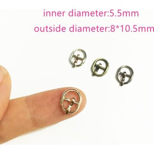 20PCS 5.5MM Diy bjd blyth doll buckle shoes accessories mini ultra-small Tri-glide buckle belt buckle doll bag buckle