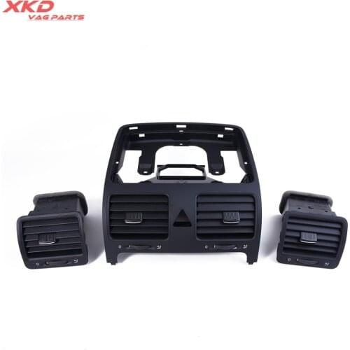 3pcs Dashboard Central & Left & Right Air Outlet Vent For V-W Jet-ta Golf Rabbit MK5 MKV