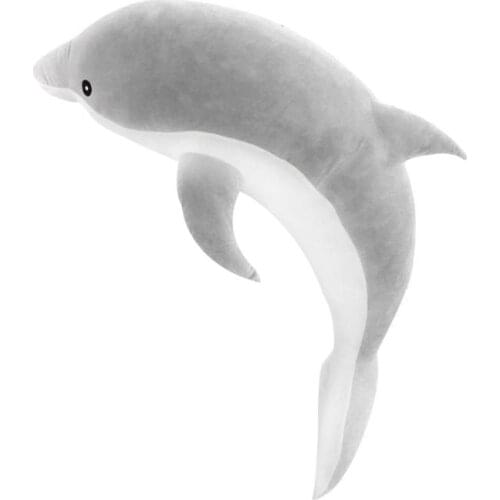 30-100cm Kawaii Soft Dolphin Stuffed PP Cotton Animal Nap Pillow Girls Gifts