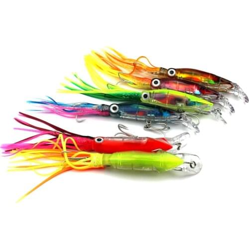30pcs Squid Lure Wobbler 14cm 40g Fishing Lures For Trolling Bionic Artificial Bait Minnow HENGJIA BAIT
