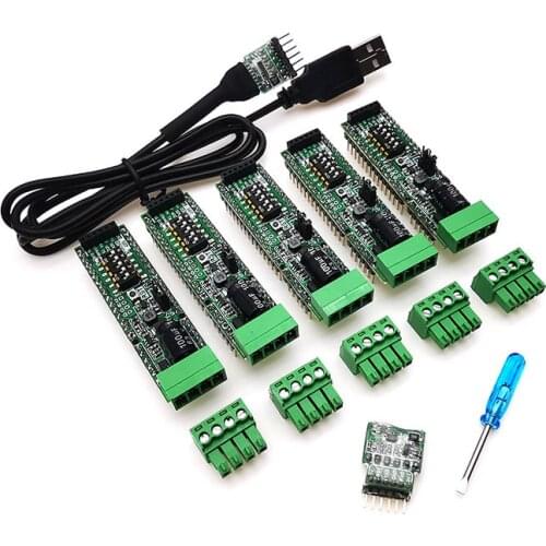 5PcsMD Nano485 12V to 48V Bus Powered RS485 422 Transceiver Upgrade Development Board Enhanced Nano R3 For PLC UC-340G USB Cable