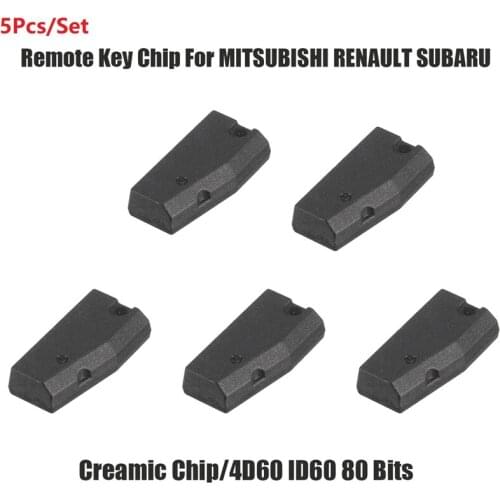 5X Car Auto Transponder Remote Key Blank Chip Chips ID60 Carbon Chip for FORD MITSUBISHI RENAULT SUBARU NISSAN