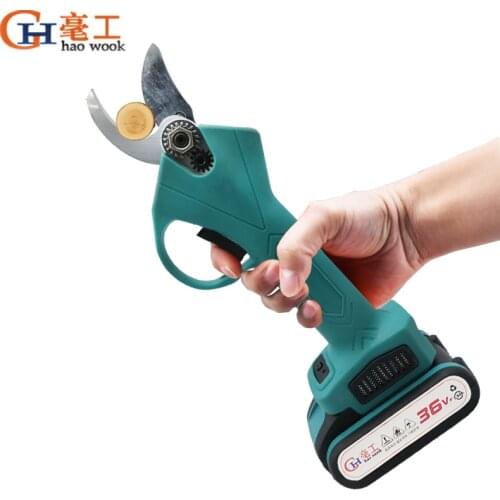 5PCS Cordless Electric Rechargeable Pruning Shears + 2 extra battery + 2 extra alloy cutter