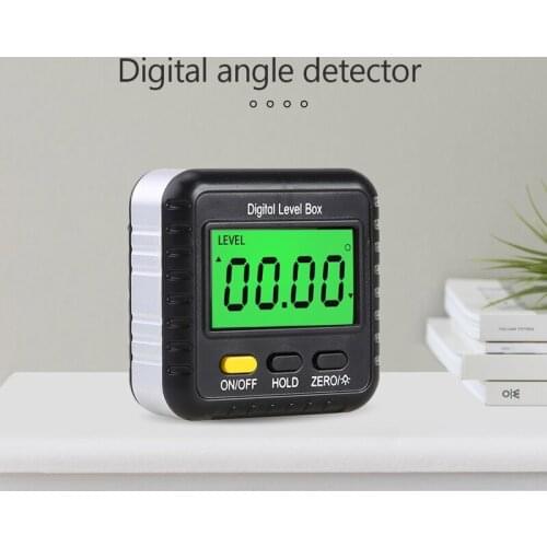 Digital Magnetic Level Bevel Gauge Inclinometer Woodworking with Table or Miter Saw Angle Finder Precise Measurement LCD