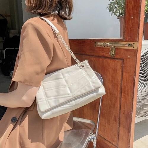 Designer Small PU Leather Crossbody Shoulder Bag for Women 2021 Summer Travel Trends Brand Luxury Shopper Purses and Handbags