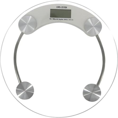 80% Hot Sale 5-150kg Digital Electronic Glass Bathroom Round Transparent Weighing Scale Tool Bathroom Scales For Bathroom