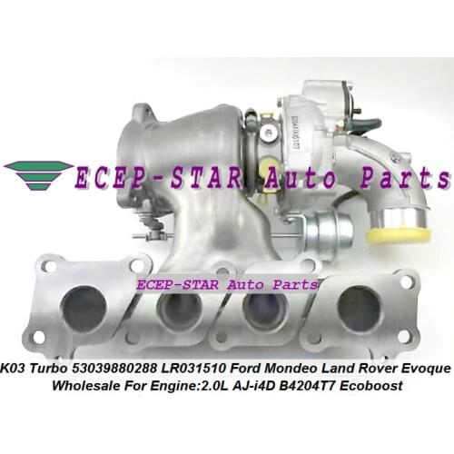 K03 53039880260 53039880288 LR031510 1682133 1687963 Turbo For Ford Mondeo For Land Rover Evoque 2.0L AJ-i4D B4204T7 Ecoboost