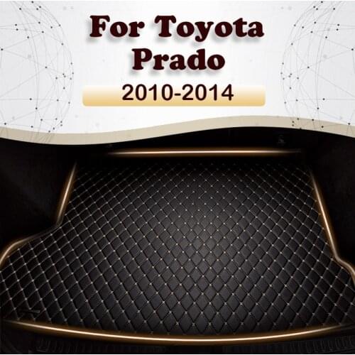 Car trunk mat for Toyota Prado Seven seats 2010 2011 2012 2013 2014 Cargo Liner Carpet Interior Parts Accessories Cover