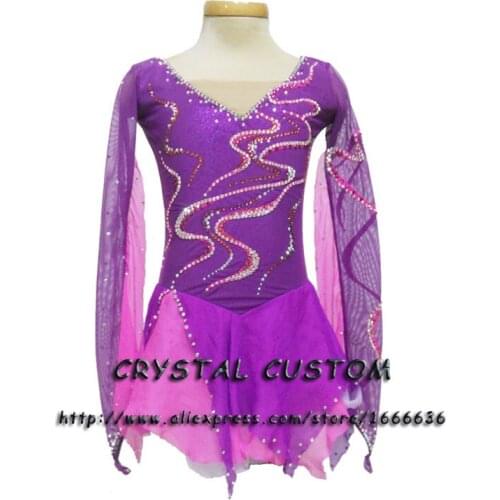 Hot Sales Custom Figure Skating Dresses For Women Elegant New Brand Vogue Ice Skating Dresses For Competition DR2904