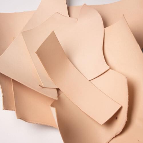 Vegetable tanned leather thickness cowhide cow leather Leather Scraps Leather Pieces leftover Retro DIY cheap