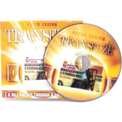 TRANSFUZE By Peter Eggink ( DVD And Gimmick )Magic Tricks Close-Up Stage Parlor Street Card Bill Magic Tricks Illusions Mentalis