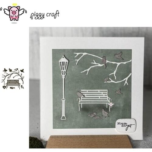 Piggy Craft metal cutting dies cut die mold Seat branch bird Scrapbook paper craft knife mould blade punch stencils dies