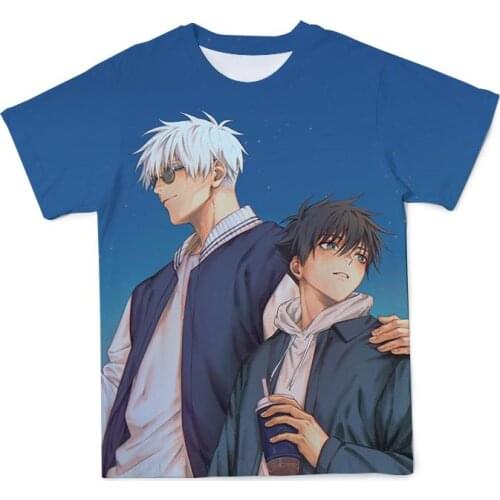 Jujutsu Kaisen Anime T Shirt Manga Men Clothing T-Shirts Tops Camisetas Hombre Ropa Camisa Masculina Verano Roupas Masculinas
