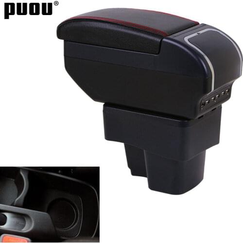 Armrest box For KIA Rio 3 2011-2016 with USB Charging ashtray cup holder Rotatable Center Centre Console Storage box
