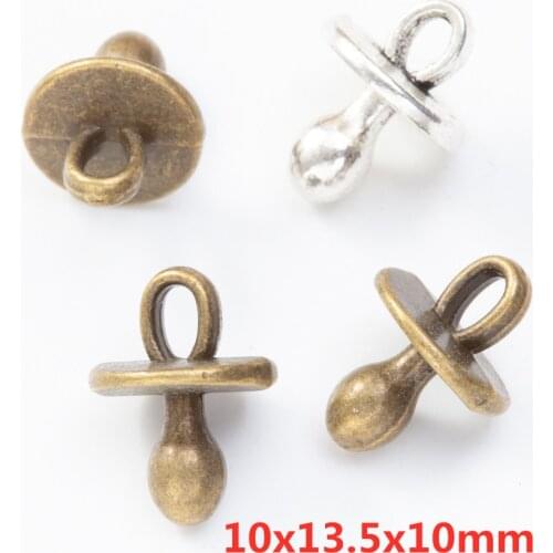 30 pieces of pacifier pendant pendant retro metal zinc alloy small jewelry fashion exquisite pendant making 8380