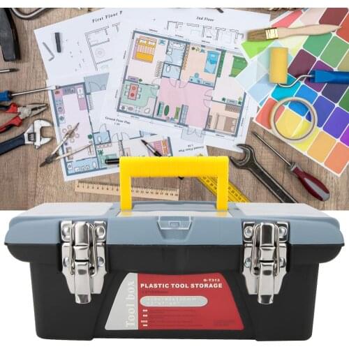 Portable Toolbox with Carrying Handle ABS G-T313/G-T316 Hardware Toolbox Multifunction Maintenance Toolbox Anti-fall Box