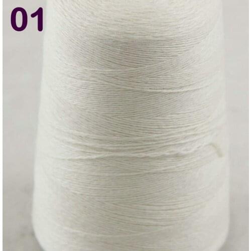 Sales 1X500g high quality 100% pure cashmere warm soft hand-woven tower yarn White 262-5001