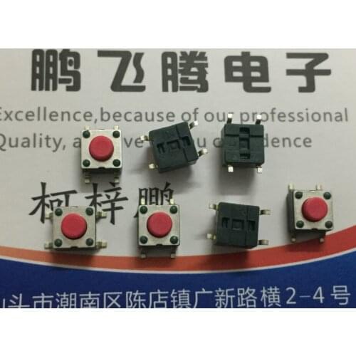 10PCS/lot JTP1138HK Original South Korea NAMAE touch switch 6*6*5 SMD 4-pin button reset micro-motion red