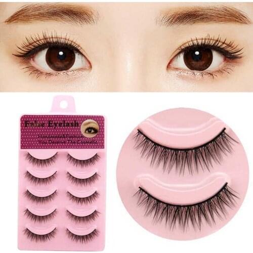 Shellhard 5Paris Fashion False Eyelashes Natural Long Thick Handmade Party Eye Lash Extension Makeup