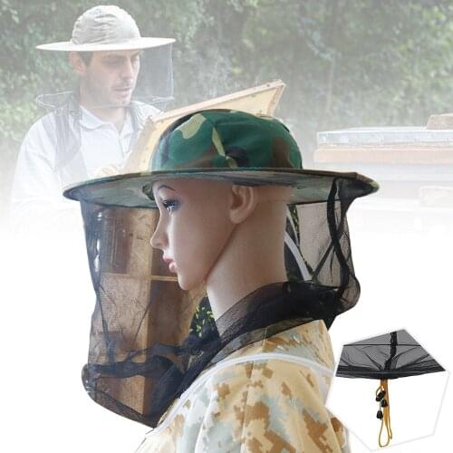 Beekeeping Hat Clothing Protective Camouflage Hat-veil Combo CapBee Hive Tools For Beekeeping Equipment Beekeeper Suppiler