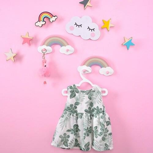 Nordic Nursery Decoration Kids Room Decor Rainbow Wall Hooks Wall Hanger Children Room Decor Scandinavian Decor For Girls Room