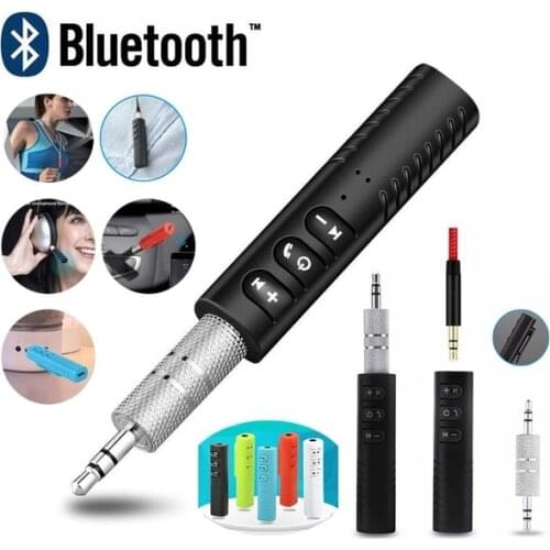 Universal 3.5mm Jack Bluetooth Car Kit Hands Free Music Audio Receiver Adapter Auto AUX Kit for Speaker Headphone Car Stereo